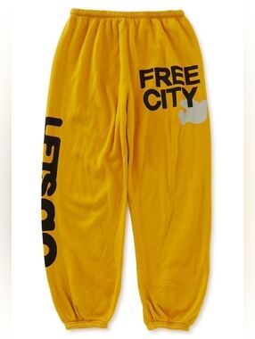 Freecity Unisex Circa '99 OG Let's Go Old School Poly Blend Fluff Sweatpants XS